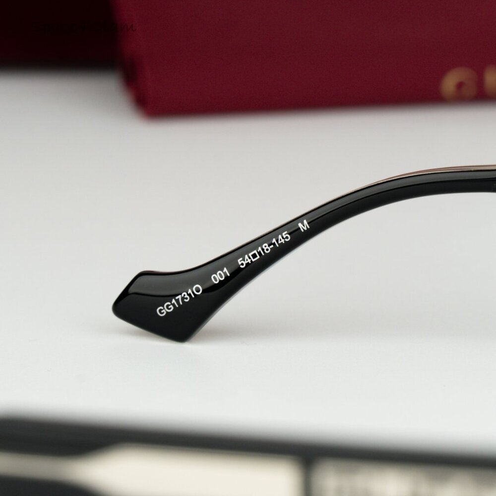 Gucci Women Eyeglasses Black Demo Square GG1731O 001 BRAND NEW - Picture 5 of 9